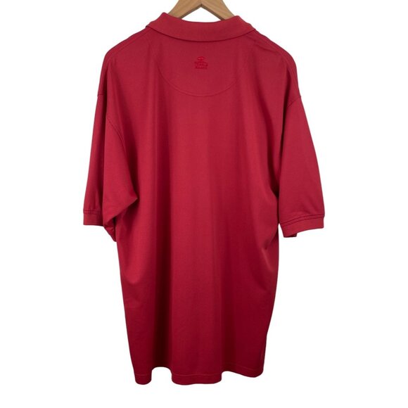 Pebble Beach Mens SIze XL Red Short Sleeve Dri Fit Polo Shirt - Picture 2 of 8